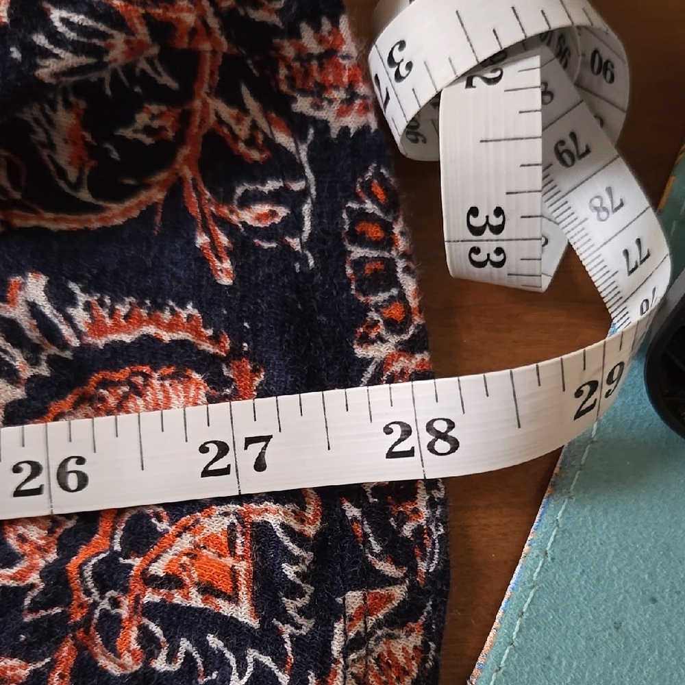 Bohemian Red and Blue Tunic Top - Picture 5 of 6